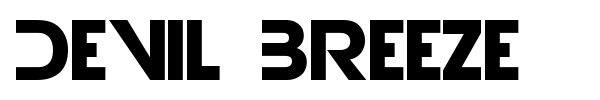 Devil Breeze font preview